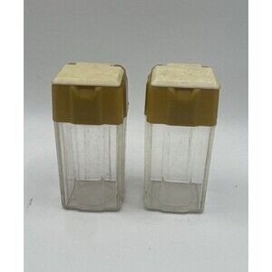 Vintage Flip Top Plastic Salt & Pepper Shakers
